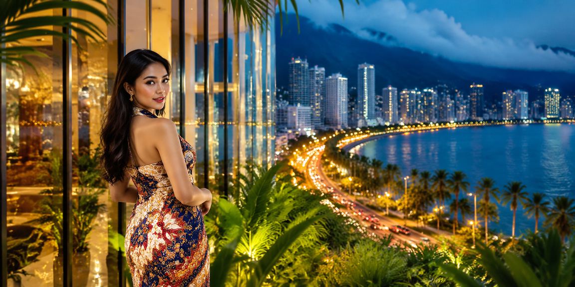 Suasana hiburan casino di Penang dengan corak batik tempatan Malaysia